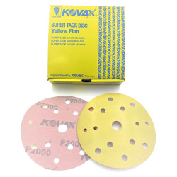 Kovax Yellow P2000 152mm 15 otworów - krążek ścierny na rzep