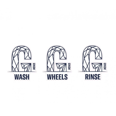 Gyeon Wash Bucket Stickers - naklejki na wiadra