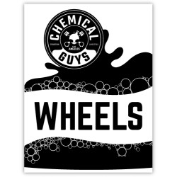Chemical Guys Bucket Sticker Wheels Black - czarna naklejka na wiadro