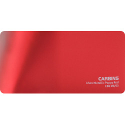Carbins CBS M6/05 Ghost Metallic Poppy Red - folia do zmiany koloru samochodu