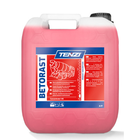Tenzi Betorast 10L - preparat do usuwania rdzy i nacieków cementowych