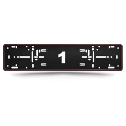 Alti Giri Mono Rosso Corsa - czerwona ramka do tablicy rejestracyjnej