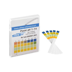 Paski wskaźnikowe pH 1-14, 4 polowe 100szt