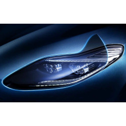 Ulty Nano PPF Dark BLACK Grey Headlight 30cm 1mb - folia ochronna na lampy