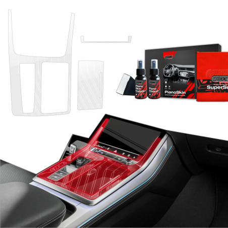 3w1 Grizz folia ochronna do wnętrza Audi Q7 (2018-2025) Bezbarwna Dynamic PianoSkin