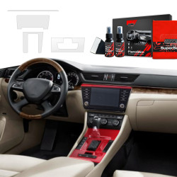 4w1 Grizz folia ochronna do wnętrza Skoda Superb 3 (2015-2024) Antyodciskowa PianoSkin
