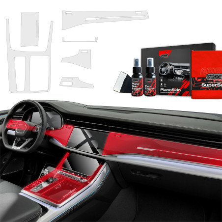 6w1 Grizz folia ochronna do wnętrza Audi SQ7 (2018-2025) Antyodciskowa PianoSkin