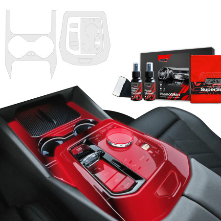 2w1 Grizz folia ochronna do wnętrza BMW 5 G60 (2023-2025) Antyodciskowa PianoSkin