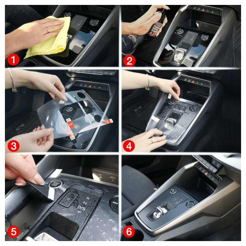 Grizz folia ochronna do wnętrza Skoda Octavia 4 DSG (2020-2025) Bezbarwna PianoSkin