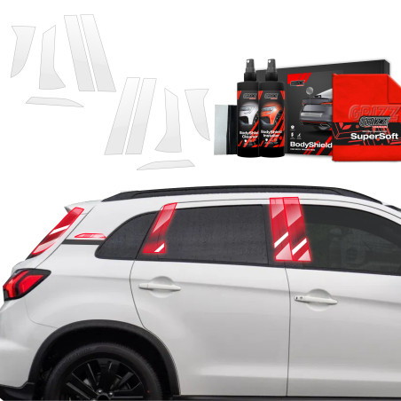 10w1 Folia ochronna na słupki Grizz do Mitsubishi ASX Facelift (2024-2025)
