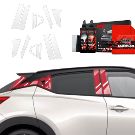 10w1 Folia ochronna na słupki Grizz do Nissan Juke Facelift (2024-2025)