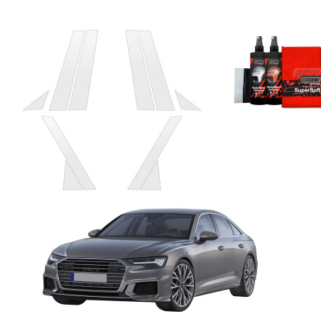10w1 Folia ochronna na słupki Grizz do Audi A6 C8 Sedan (2018-2023)