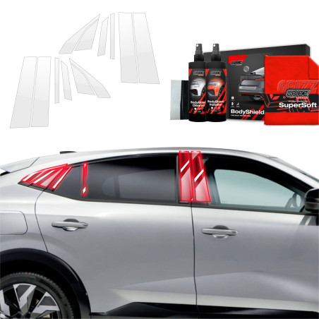 10w1 Folia ochronna na słupki Grizz do Renault Rafale (2024-2025)