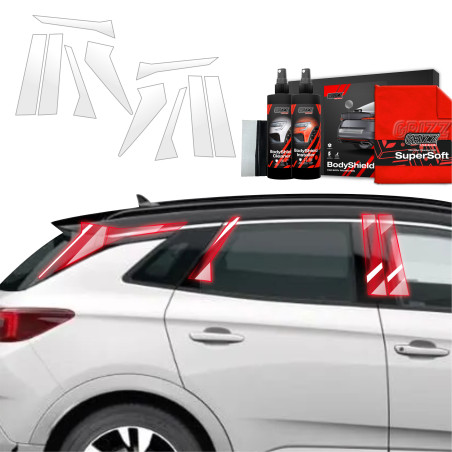 10w1 Folia ochronna na słupki Grizz do Opel Grandland (2021-2024)