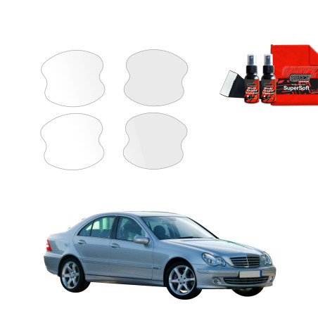 4w1 Folia ochronna pod klamki Grizz do Mercedes Benz C Klasa W203 Sedan (2000-2007)