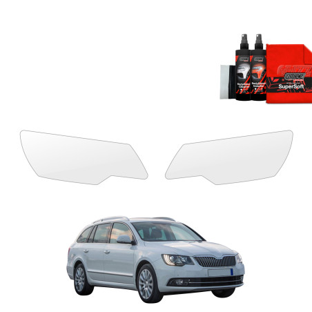 2w1 Folia ochronna na lampy Grizz do Skoda Superb 2 Kombi Facelifting (2013-2015)